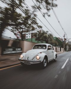 volkswagen beetle on road